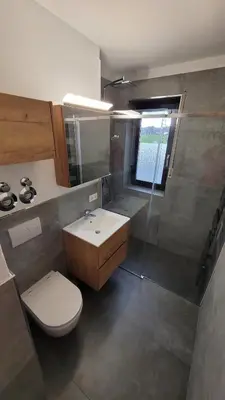Ein Badezimmer in der Unterkunft Ferienwohnung Hedy
