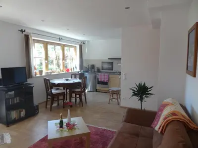 Küche/Küchenzeile in der Unterkunft Ferienwohnung Frühauf