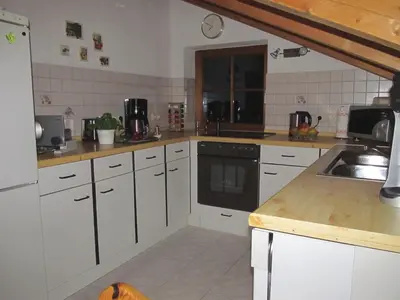 Küche/Küchenzeile in der Unterkunft Ferienwohnung Bei Mutti