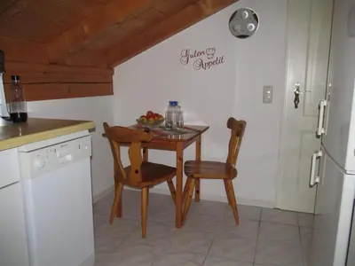 Küche/Küchenzeile in der Unterkunft Ferienwohnung Bei Mutti