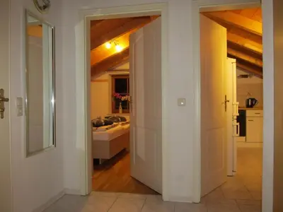 Ein Bett oder Betten in einem Zimmer der Unterkunft Ferienwohnung Bei Mutti