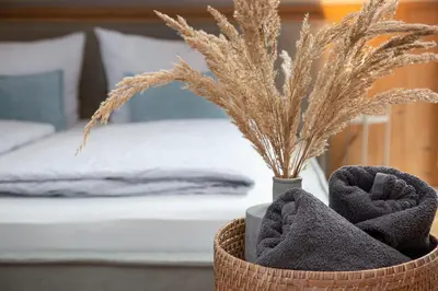 Ein Bett oder Betten in einem Zimmer der Unterkunft Pension Elisa