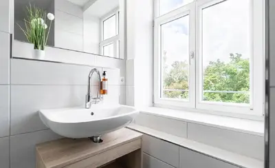 Ein Badezimmer in der Unterkunft Apartimo Landshut