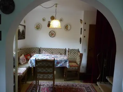 Ein Sitzbereich in der Unterkunft Ferienhaus Werthmann