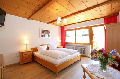 Ein Bett oder Betten in einem Zimmer der Unterkunft Landhaus Schwaben