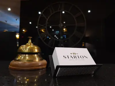 Ein Zertifikat, Auszeichnung, Logo oder anderes Dokument, das in der Unterkunft Hotel Starton am Ingolstadt Village ausgestellt ist