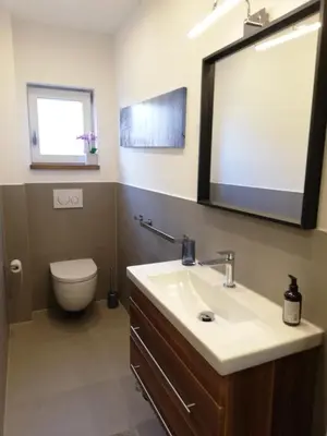 Ein Badezimmer in der Unterkunft Ferienwohnung Laurin