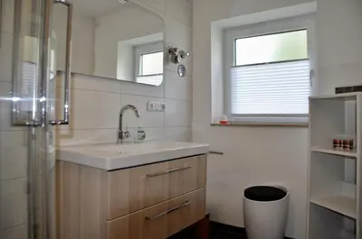 Ein Badezimmer in der Unterkunft Ferienwohnung Ruhepol
