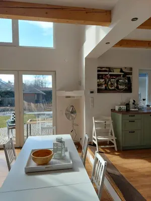 Küche/Küchenzeile in der Unterkunft Ferienhaus Landsberg