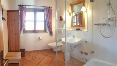Ein Badezimmer in der Unterkunft Ferienwohnungen Budererhof