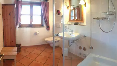 Ein Badezimmer in der Unterkunft Ferienwohnungen Budererhof