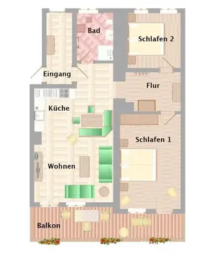 Grundriss der Unterkunft Ferienwohnungen Budererhof