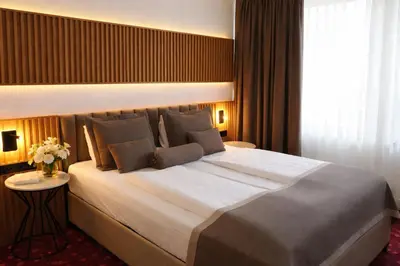 Ein Bett oder Betten in einem Zimmer der Unterkunft Hotel Bayer's