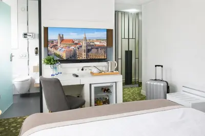 Ein Bett oder Betten in einem Zimmer der Unterkunft Hotel Bayer's