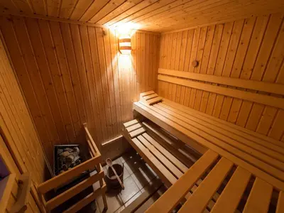 Grundriss der Unterkunft Ruhiges Apartment mit Sauna, Burggen
