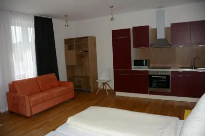 Küche/Küchenzeile in der Unterkunft Alpina home