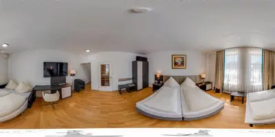 Ein Sitzbereich in der Unterkunft Alpina home