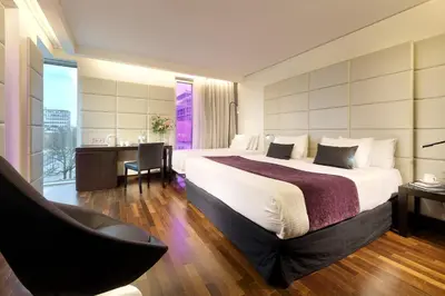 Ein Bett oder Betten in einem Zimmer der Unterkunft Eurostars Grand Central