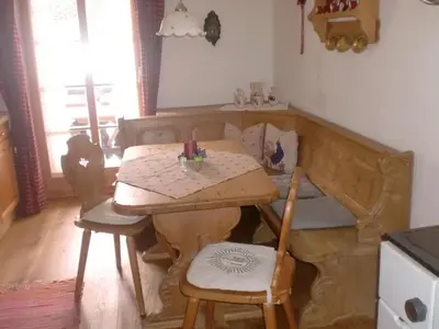 Ein Sitzbereich in der Unterkunft Schönfeldjoch