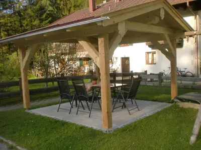 Ein Garten an der Unterkunft Schönfeldjoch