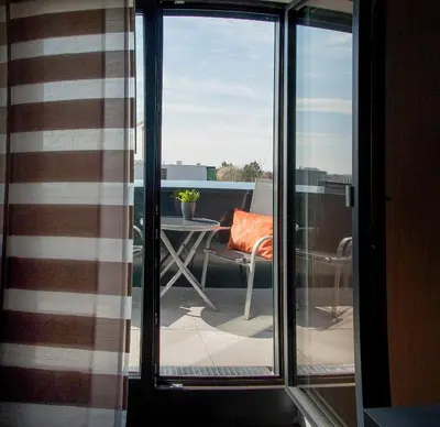 Ein Balkon oder eine Terrasse in der Unterkunft premium by GS Hotel