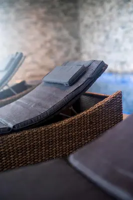 Ein Sitzbereich in der Unterkunft premium by GS Hotel