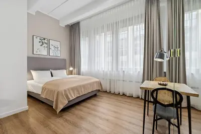 Ein Bett oder Betten in einem Zimmer der Unterkunft Limehome Munich Fritz-Erler Str