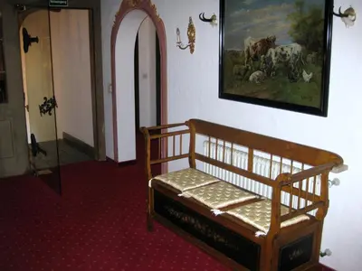 Ein Bett oder Betten in einem Zimmer der Unterkunft Panoramahotel Karwendelhof