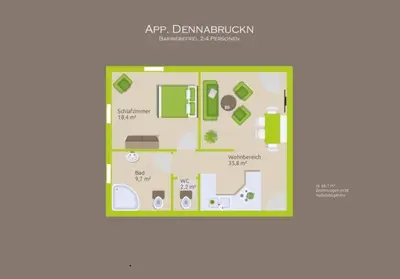 Grundriss der Unterkunft Göllner Hof