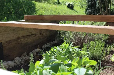 Ein Garten an der Unterkunft Ferienwohnung Staudacher
