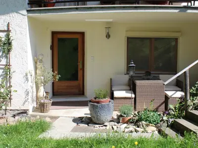 Ein Garten an der Unterkunft Ferienwohnung Staudacher