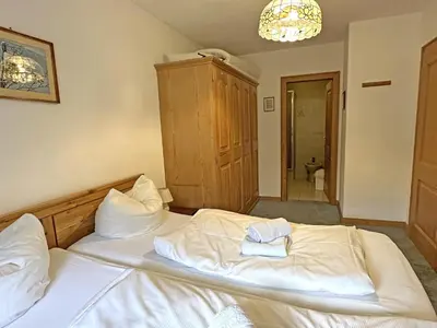 Ein Bett oder Betten in einem Zimmer der Unterkunft Gschwendtnerhof App5 Pätzig