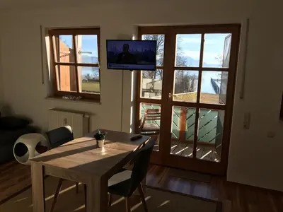 TV/Unterhaltungsangebot in der Unterkunft Ferienwohnung Seebruck am Chiemsee
