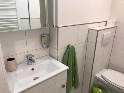 Ein Badezimmer in der Unterkunft Gästehaus Sarker