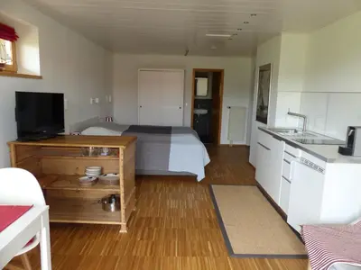 Küche/Küchenzeile in der Unterkunft Truchtling Appartements