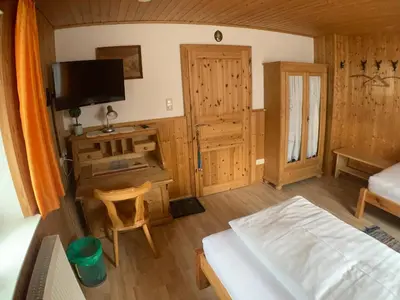 Ein Bett oder Betten in einem Zimmer der Unterkunft Zimmervermietung Ziegltrum