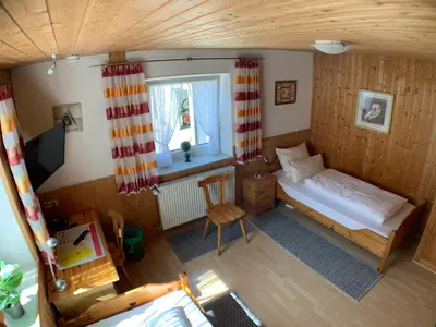 Ein Bett oder Betten in einem Zimmer der Unterkunft Zimmervermietung Ziegltrum