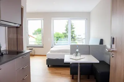 Küche/Küchenzeile in der Unterkunft Das Fischer Boardinghouse BW