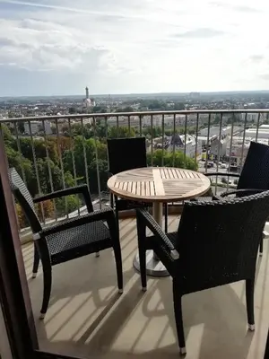 Ein Balkon oder eine Terrasse in der Unterkunft Hotelturm Apartment