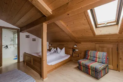 Ein Bett oder Betten in einem Zimmer der Unterkunft Berghof Walser