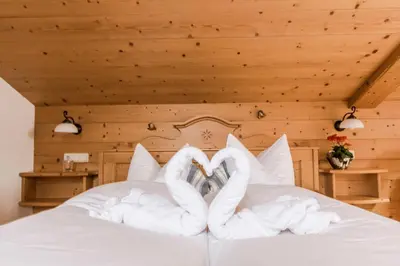 Ein Bett oder Betten in einem Zimmer der Unterkunft Berghof Walser