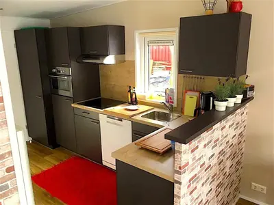 Küche/Küchenzeile in der Unterkunft Allgäu-Chalet