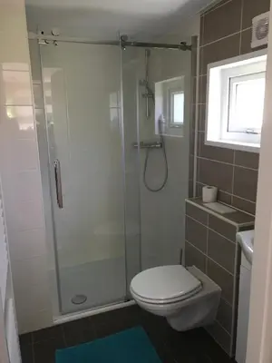 Ein Badezimmer in der Unterkunft Allgäu-Chalet