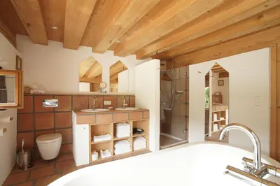 Ein Badezimmer in der Unterkunft Ansitz Parstorfer
