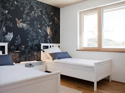 Ein Bett oder Betten in einem Zimmer der Unterkunft Ferienhaus Schmidhuber