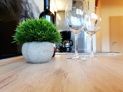 Getränke in der Unterkunft Ferienwohnung Gipfelpanorama