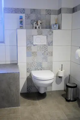 Ein Badezimmer in der Unterkunft Heidi's Ferienwohnung2