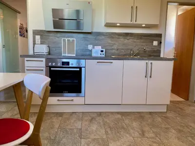 Küche/Küchenzeile in der Unterkunft Ferienwohnung Auszeit im Pfaffenwinkel - Wessobrunn