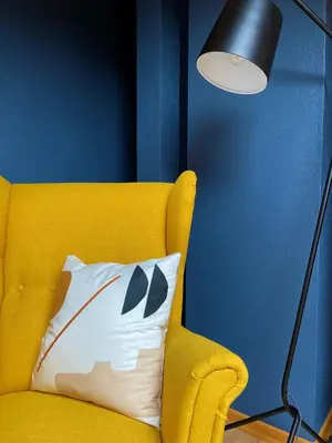 Ein Sitzbereich in der Unterkunft Das Bergquartier - Ferienwohnung Mühlberg