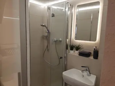 Ein Badezimmer in der Unterkunft Souterrain Solln 20min Oktoberfest/Zentrum